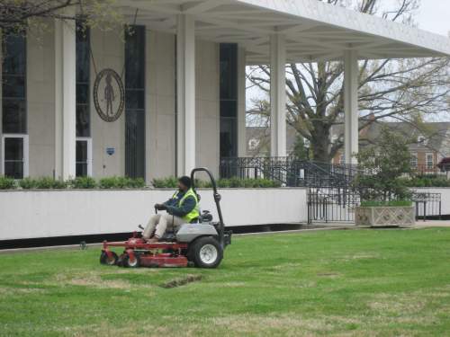 mowing